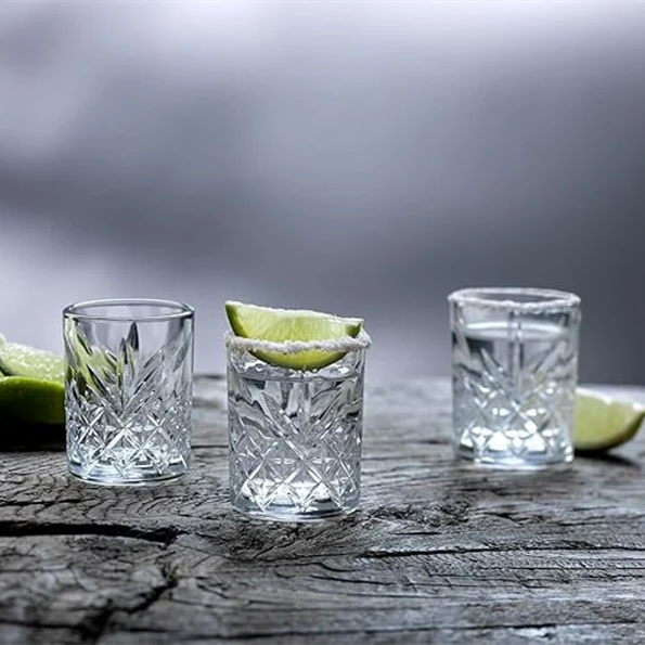 Shotglas 50 ml - Set van 4 - Palm design