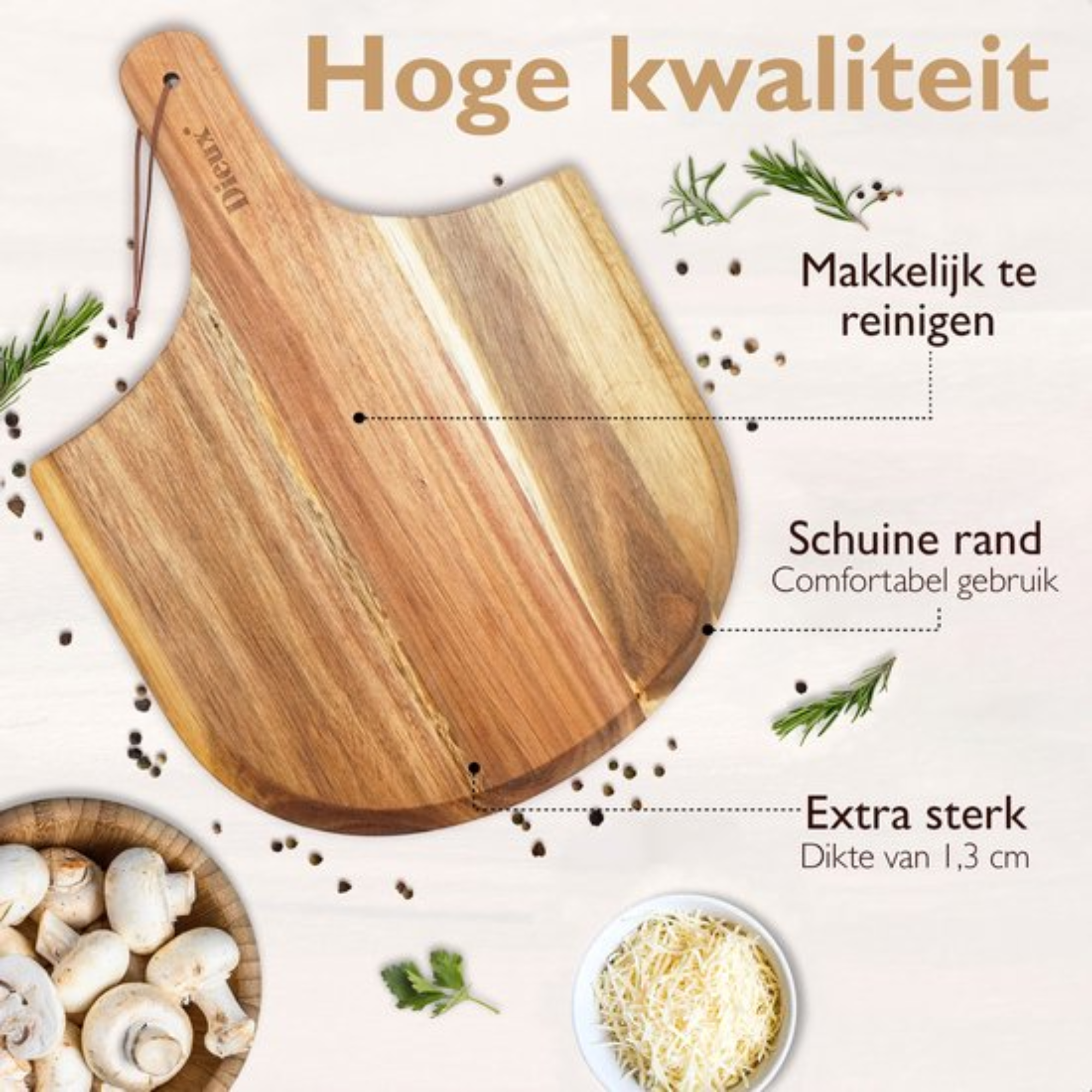 Luxe Snackplank - Acacia Hout