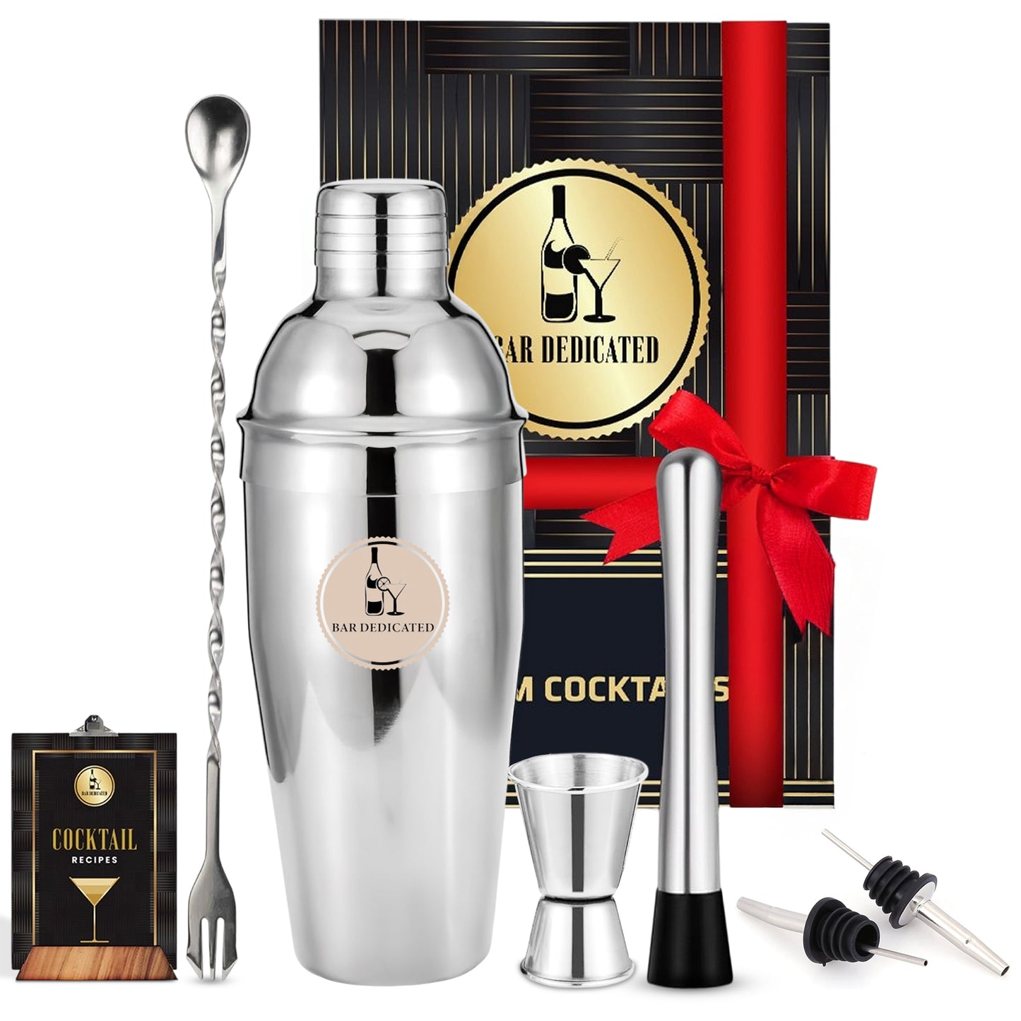 Cocktail Set Zilver 7 delig