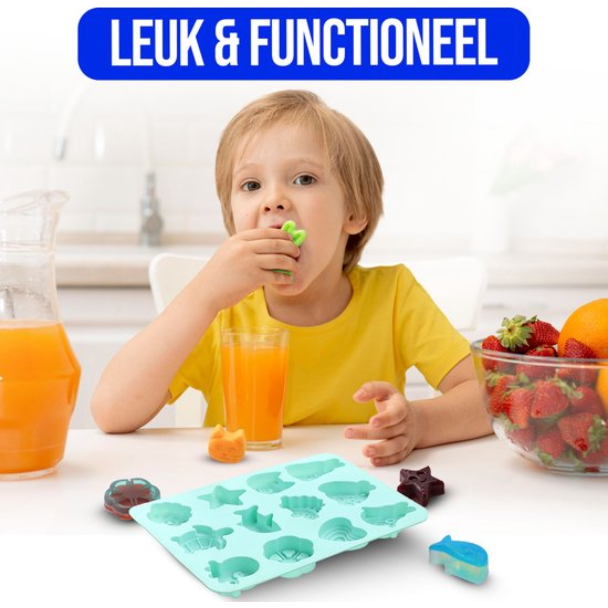 Dieux IJsblokjesvorm Set – Met figuurtjes