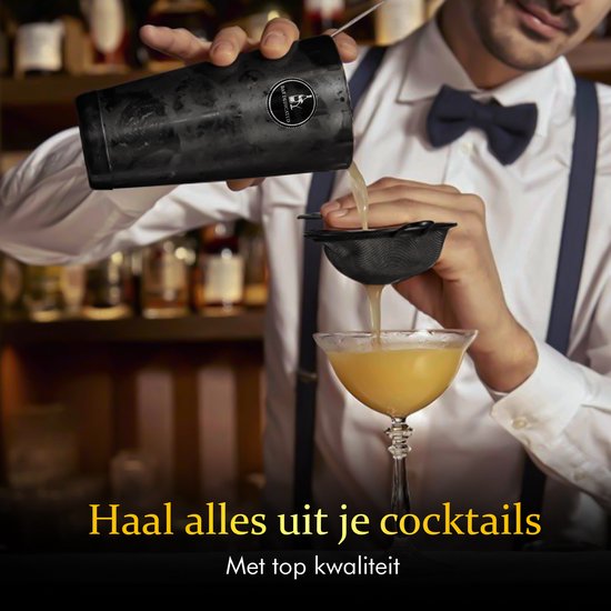 Cocktail set Zwart 13 Delig- Bardedicated