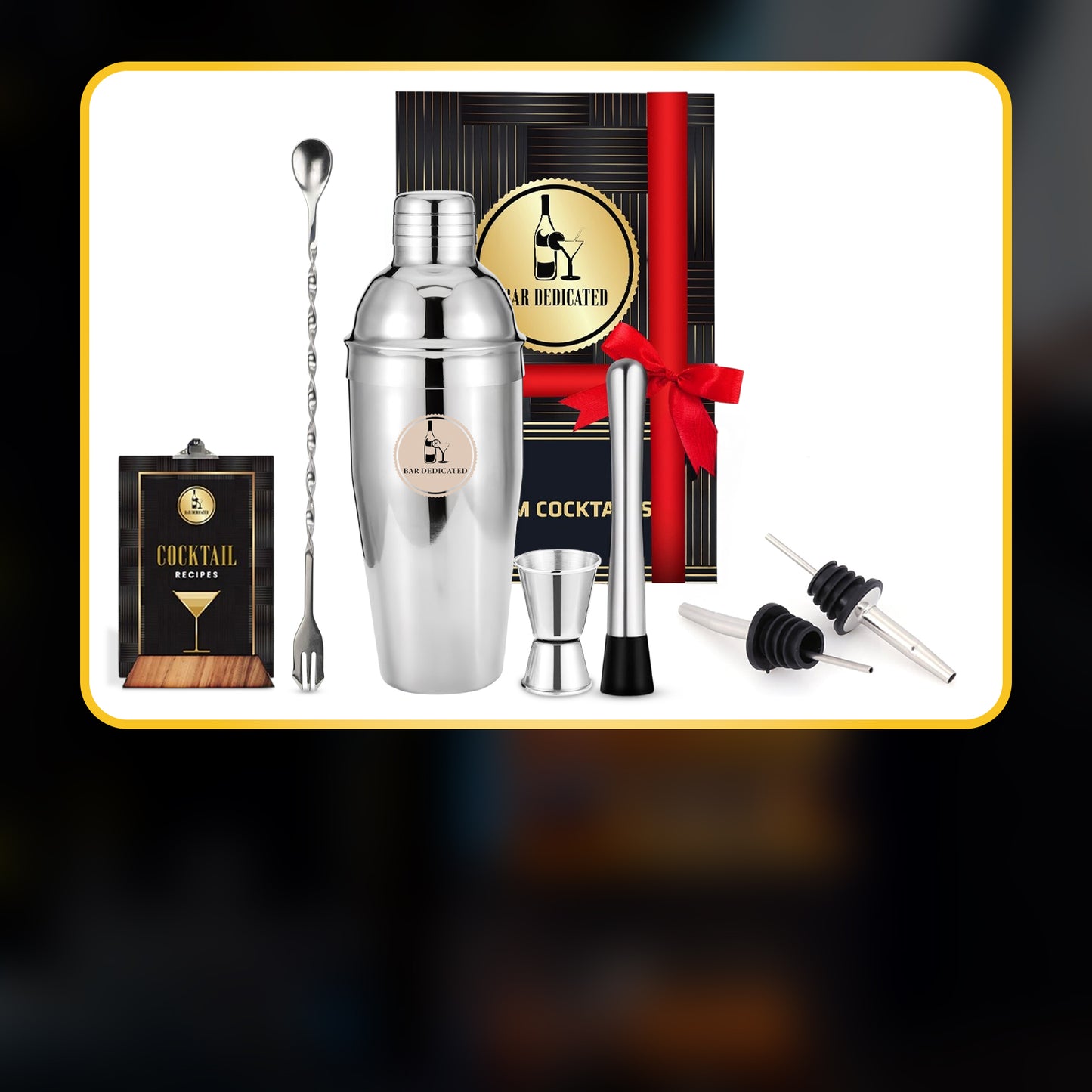 Cocktail Set Zilver 7 delig