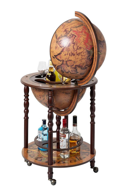 Globe Bar 45 cm – Luxe Wereldbol Drankkast met Opbergruimte