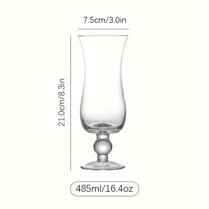 Cocktailglazen 400 ml – Set van 2 Tropische Hurricane Glazen