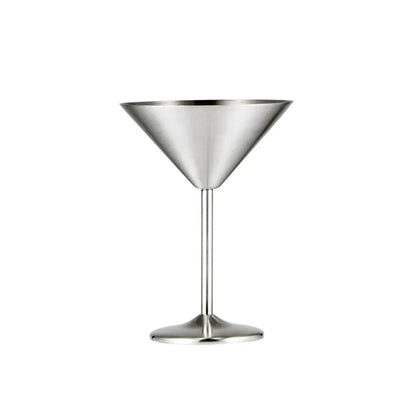 304 Stainless Steel Martini Cocktail Glass Champagne Goblet Wine Cup Rose Gold Personalized Design Karaoke Bar Metal Utensils