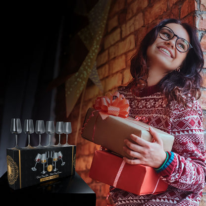 Bar Dedicated Wijnglazen Set – 6 Luxe Kristallen Wijnglazen 520 ml – Handgeblazen – Voor Rode & Witte Wijn